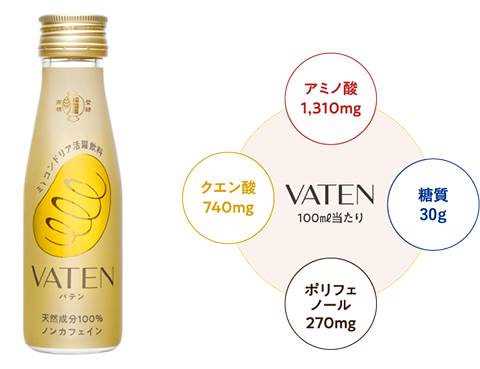 ミトコンドリア活躍飲料 Vaten 4月21日 火 新発売のお知らせ 福光屋オフィシャルサイト